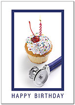 Medical Cupcake Birthday Card D8080D-Y